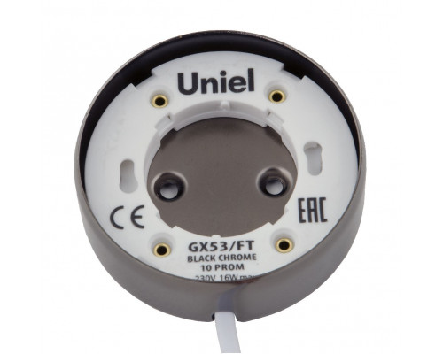 Основное фото Светильник накладной Uniel GX53/FT BLACK CHROME 10 PROM UL-00003735: Купить в Интернет магазин освещения GCSVET.RU