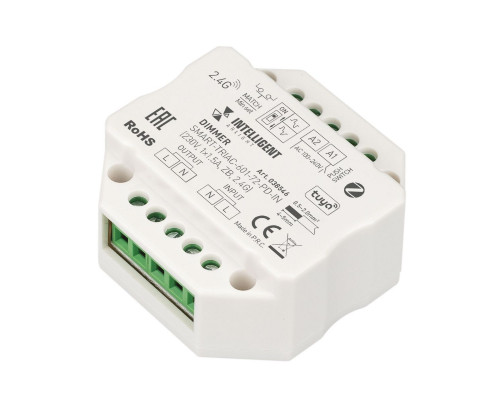 Основное фото Диммер Arlight SMART-TRIAC-601-72-PD-IN (230V, 1x1.5A, ZB, 2.4G) 038546: Купить в Интернет магазин освещения GCSVET.RU