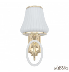 Настенный светильник Arte Milano Florentia-2387 302387/1W Wh/Gd