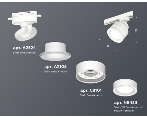 Дополнительное фото Светильник трековый Ambrella Light Track System XT8101023 (A2524, A2105, C8101, N8433): Купить в Интернет магазин освещения GCSVET.RU