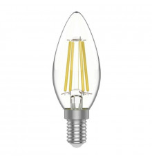 Филаментная лампа светодиодная Gauss E14 4,5W 2700К прозрачная 1031115