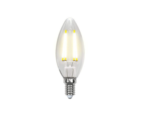 Основное фото Светодиодная лампочка Uniel SKY Candle LED-C35-6W/WW/E14/CL PLS02WH картон: Купить в Интернет магазин освещения GCSVET.RU