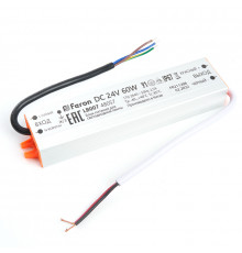 Блок питания для светодиодной ленты Feron LB007 60Вт 24В IP67 48057
