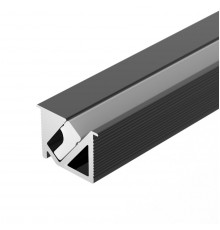 Алюминиевый профиль Arlight SL-BEVEL-H10-F14-2000 ANOD BLACK 044084