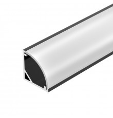 Алюминиевый профиль Arlight SL-KANT-H16-2000 BLACK 037116