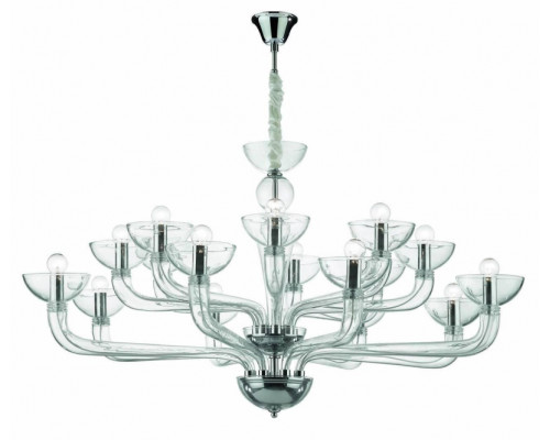 Основное фото Люстра подвесная Ideal Lux Casanova SP16 Trasparente 044248: Купить в Интернет магазин освещения GCSVET.RU