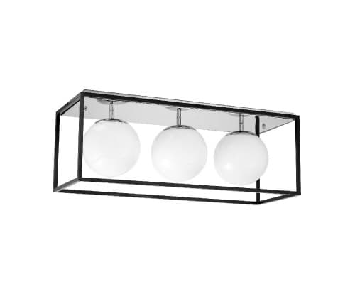 Основное фото Светильник потолочный Lumina Deco Maldini LDC 8060-3 CHR+BK: Купить в Интернет магазин освещения GCSVET.RU