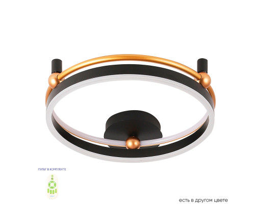 Основное фото Светильник потолочный Crystal Lux FERNANDO PL48W LED BLACK/GOLD: Купить в Интернет магазин освещения GCSVET.RU