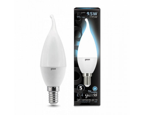 Основное фото Светодиодная лампочка Gauss LED Candle tailed 104101210: Купить в Интернет магазин освещения GCSVET.RU
