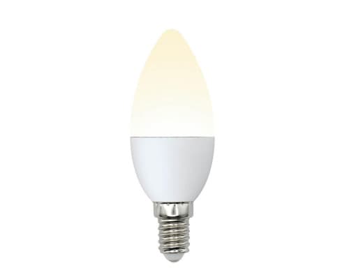 Основное фото Светодиодная лампочка Uniel Multibright C LED-C37-6W/WW/E14/FR/MB PLM11WH картон: Купить в Интернет магазин освещения GCSVET.RU