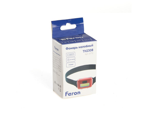 Дополнительное фото Фонарь налобный Feron Эконом TH2308 на батарейках 41712: Купить в Интернет магазин освещения GCSVET.RU
