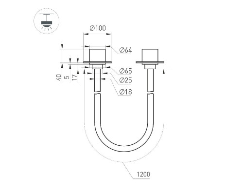 Дополнительное фото Светильник подвесной Arlight SP-TROPIC-BUILT-TRIMLESS-R18-L1200-18W Warm3000 (BK, 360 deg, 230V) 043389: Купить в Интернет магазин освещения GCSVET.RU