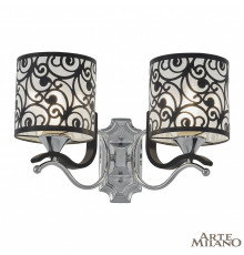 Настенный светильник Arte Milano Florentia-4957 304957/2W Bk/Ni