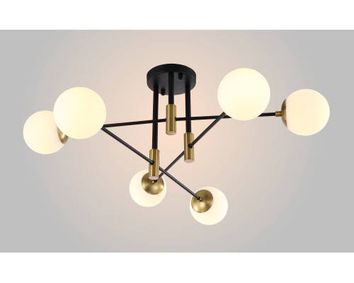 Дополнительное фото Люстра потолочная Crystal Lux Fidel FIDEL PL6 BLACK: Купить в Интернет магазин освещения GCSVET.RU