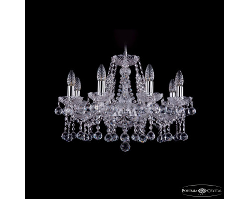 Основное фото Люстра подвесная Bohemia Ivele Crystal 1413/8/200 Ni Balls: Купить в Интернет магазин освещения GCSVET.RU