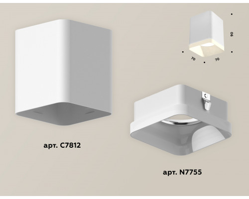 Дополнительное фото Светильник потолочный Ambrella Light Techno Spot XS7812021 (C7812, N7755): Купить в Интернет магазин освещения GCSVET.RU