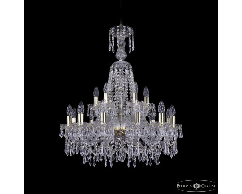 Основное фото Люстра подвесная Bohemia Ivele Crystal 1403/12+6/240/XL-80 G: Купить в Интернет магазин освещения GCSVET.RU