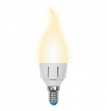 Светодиодная лампа для диммера (UL-00004299) Uniel E14 7W 3000K матовая LED-CW37 7W/3000K/E14/FR/DIM PLP01WH