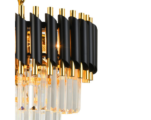Дополнительное фото Люстра подвесная Natali Kovaltseva DARIAN 76017/5C GOLD BLACK: Купить в Интернет магазин освещения GCSVET.RU