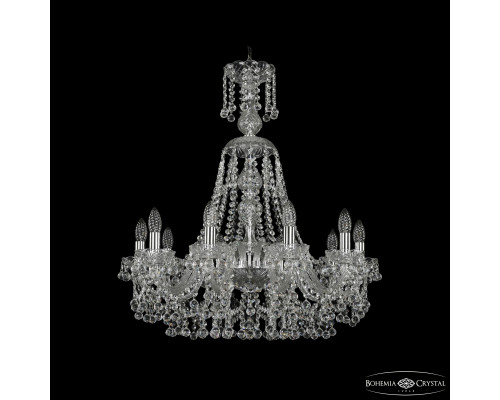 Основное фото Люстра подвесная Bohemia Ivele Crystal 1409/10/240/XL-75 Ni: Купить в Интернет магазин освещения GCSVET.RU