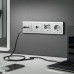 Дополнительное фото Накладка Werkel для розетки HDMI серебряный рифленый WL09-HDMI-CP 4690389128318: Купить в Интернет магазин освещения GCSVET.RU
