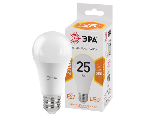 Основное фото Светодиодная лампочка Эра LED A65-25W-827-E27 Б0035334: Купить в Интернет магазин освещения GCSVET.RU