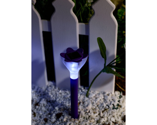 Дополнительное фото Светильник на солнечных батареях (10623) Uniel Promo USL-C-417/PT305 Purple Crocus: Купить в Интернет магазин освещения GCSVET.RU