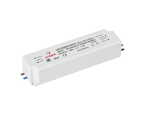 Основное фото Сетевой адаптер Arlight ARPV-LV48060-A (48V, 1.3A, 60W) 019010(1): Купить в Интернет магазин освещения GCSVET.RU