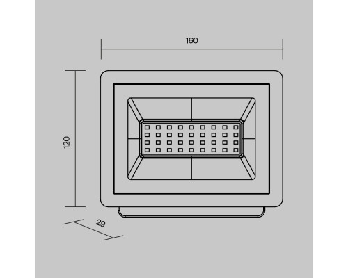 Дополнительное фото Прожектор Maytoni Flood FL001-L30B6K: Купить в Интернет магазин освещения GCSVET.RU
