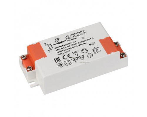 Основное фото Сетевой адаптер Arlight ARJ-KE42350A (15W, 350mA, PFC) 023446: Купить в Интернет магазин освещения GCSVET.RU