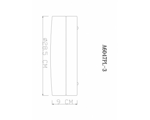 Дополнительное фото Светильник потолочный Arte Lamp Aqua-Tablet A6047PL-3AB: Купить в Интернет магазин освещения GCSVET.RU