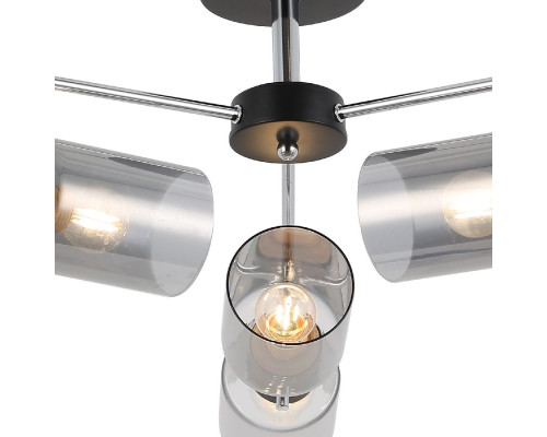Дополнительное фото Люстра потолочная Illumico IL8249-6COU-79 BK CR: Купить в Интернет магазин освещения GCSVET.RU