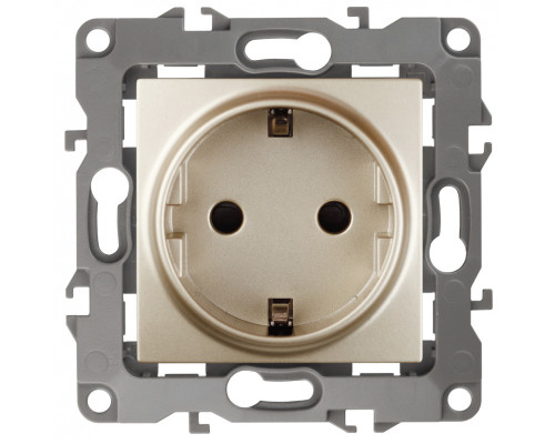 Основное фото Розетка ЭРА 12 2P E Schuko со шторками 16A 250V 12-2102-04 Б0014690: Купить в Интернет магазин освещения GCSVET.RU