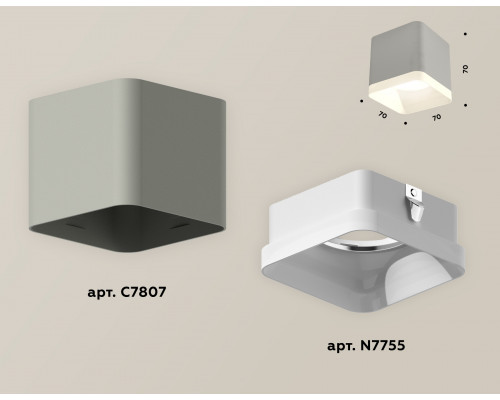 Дополнительное фото Светильник потолочный Ambrella Light Techno Spot XS7807010 (C7807, N7755): Купить в Интернет магазин освещения GCSVET.RU