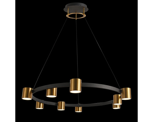 Основное фото Люстра подвесная Natali Kovaltseva LED LAMPS 81129/7C BRASS BLACK: Купить в Интернет магазин освещения GCSVET.RU