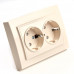 Дополнительное фото Розетка 2-местная Stekker PST16-9014-02 с защитной шторкой 39240: Купить в Интернет магазин освещения GCSVET.RU