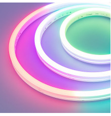 Лента светодиодная (герметичная) Arlight DMX MOONLIGHT-SIDE-B84-12x17mm 24V RGB-PX7 (18 W/m, IP67, 5m, wire x2) 041013