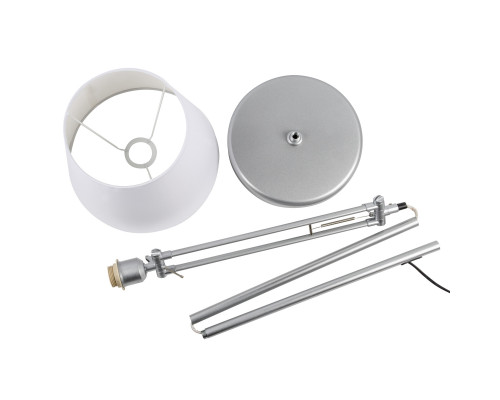 Дополнительное фото Напольный светильник Uniel UML-T500 E27 SILVER/WHITE UL-00010181: Купить в Интернет магазин освещения GCSVET.RU