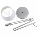 Дополнительное фото Напольный светильник Uniel UML-T500 E27 SILVER/WHITE UL-00010181: Купить в Интернет магазин освещения GCSVET.RU