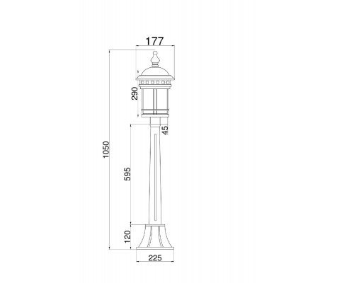 Дополнительное фото Светильник ландшафтный Maytoni Salamanca O031FL-01BR: Купить в Интернет магазин освещения GCSVET.RU