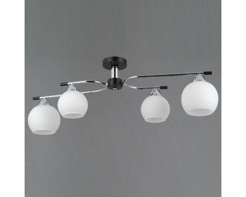 Дополнительное фото Потолочная люстра Illumico IL0638-4CSQ-24 CR BK LIBRA: Купить в Интернет магазин освещения GCSVET.RU