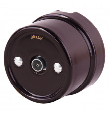 ТВ розетка Werkel Retro коричневая WL18-02-05 4690389100734