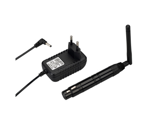 Основное фото Усилитель Arlight Smart-DMX-Receiver Black (5V, XLR3 Male, 2.4G) 028417: Купить в Интернет магазин освещения GCSVET.RU