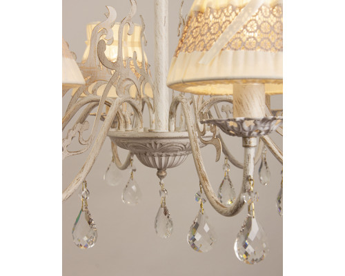 Дополнительное фото Люстра подвесная Abrasax Emma L.5401-5CREAM/G: Купить в Интернет магазин освещения GCSVET.RU
