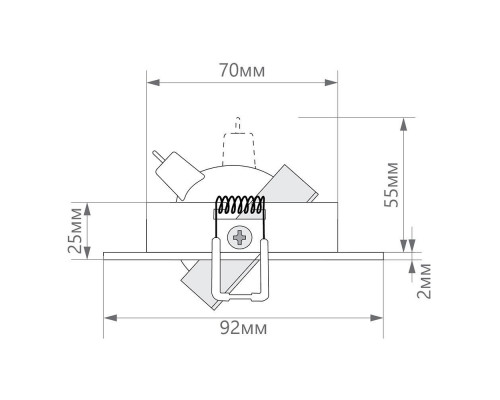 Дополнительное фото Светильник встраиваемый LED Feron DL2811 32645: Купить в Интернет магазин освещения GCSVET.RU