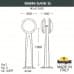 Дополнительное фото Садовый светильник Fumagalli 1R3.613.020.AYE27: Купить в Интернет магазин освещения GCSVET.RU