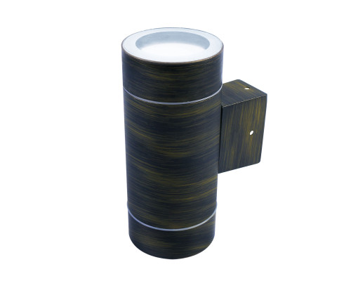 Основное фото Светильник настенный для улицы Uniel UUL-S92A 2х50W/GX53 IP65 BRONZE: Купить в Интернет магазин освещения GCSVET.RU