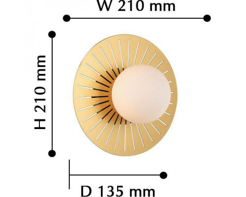 Дополнительное фото Светильник настенный Favourite Sonnenblume 2356-1W: Купить в Интернет магазин освещения GCSVET.RU