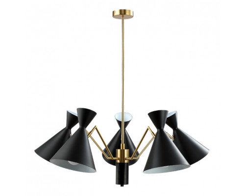 Основное фото Люстра подвесная Crystal Lux Joven SP5 Gold/Black: Купить в Интернет магазин освещения GCSVET.RU