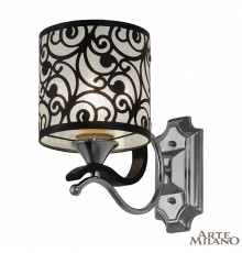 Настенный светильник Arte Milano Florentia-4957 304957/1W Bk/Ni